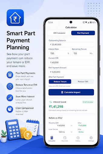 EMI Calculator Loan & Interest screenshot 2