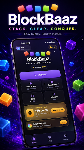 BlockBaaz: Cosmic Block Puzzle screenshot 1