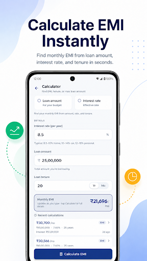 EMI Calculator Loan & Interest screenshot 2