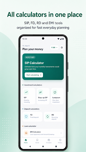 FinCalc: SIP EMI FD Calculator screenshot 1