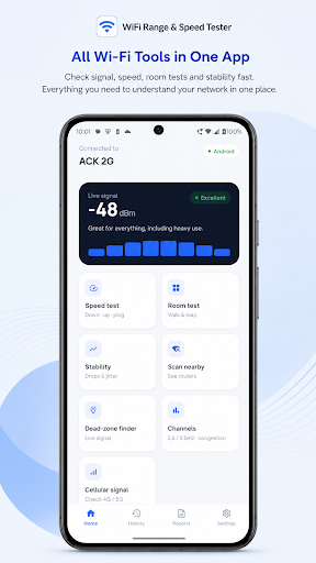 Wi-Fi Range & Speed Tester screenshot 1